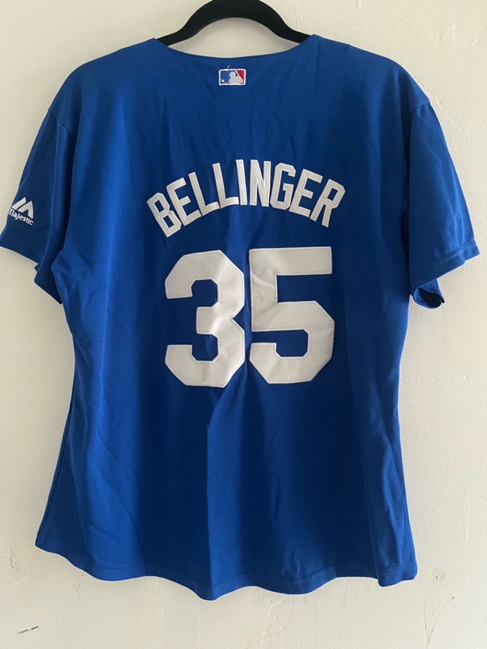 Los Angeles Dodgers Royal Blue Button-Up Jersey Tee - Picture 3 of 4